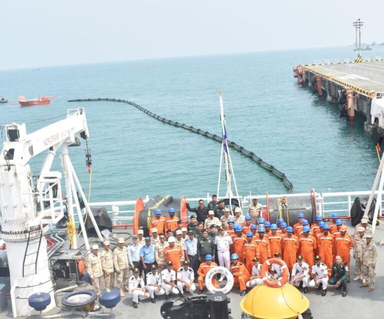 Indian Coast Guard Ship Samudra Pahredar At Cambodia India Strategic