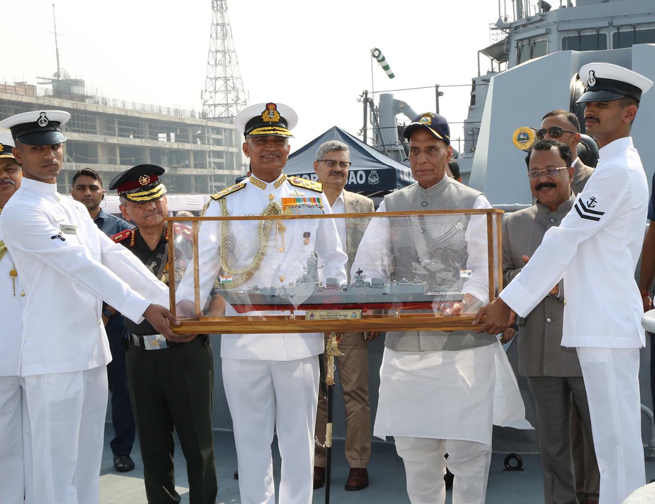 Indigenous Stealth Guided-missile Destroyer INS Mormugao, Second ...